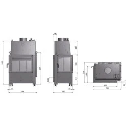 Volcano WP18 Wassergeführter-Kamineinsatz 18kW Rechtsverglast -Derofenfuchs Verkäufe hajduk volcano wl 18 masszeichnung 1280x1280 1