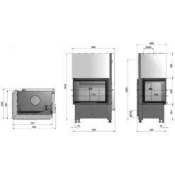 Volcano WPTH12 Wasser-Eckkamin 12kW Rahmenlose Hebetür Rechts -Derofenfuchs Verkäufe hajduk volcano wlth 12 masse 1280x1280 2