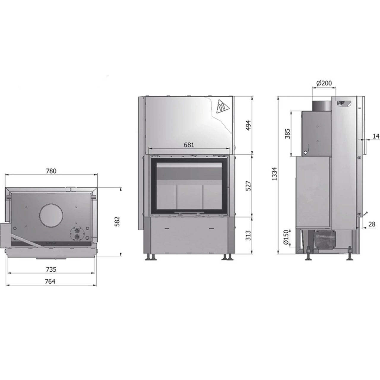 Volcano WTH18 Wasser-Kamin 18kW Rahmenlose Hebetür Doppelverglast 5 Volcano WTH18 Wasser-Kamin 18kW Rahmenlose Hebetür Doppelverglast – Bild 3