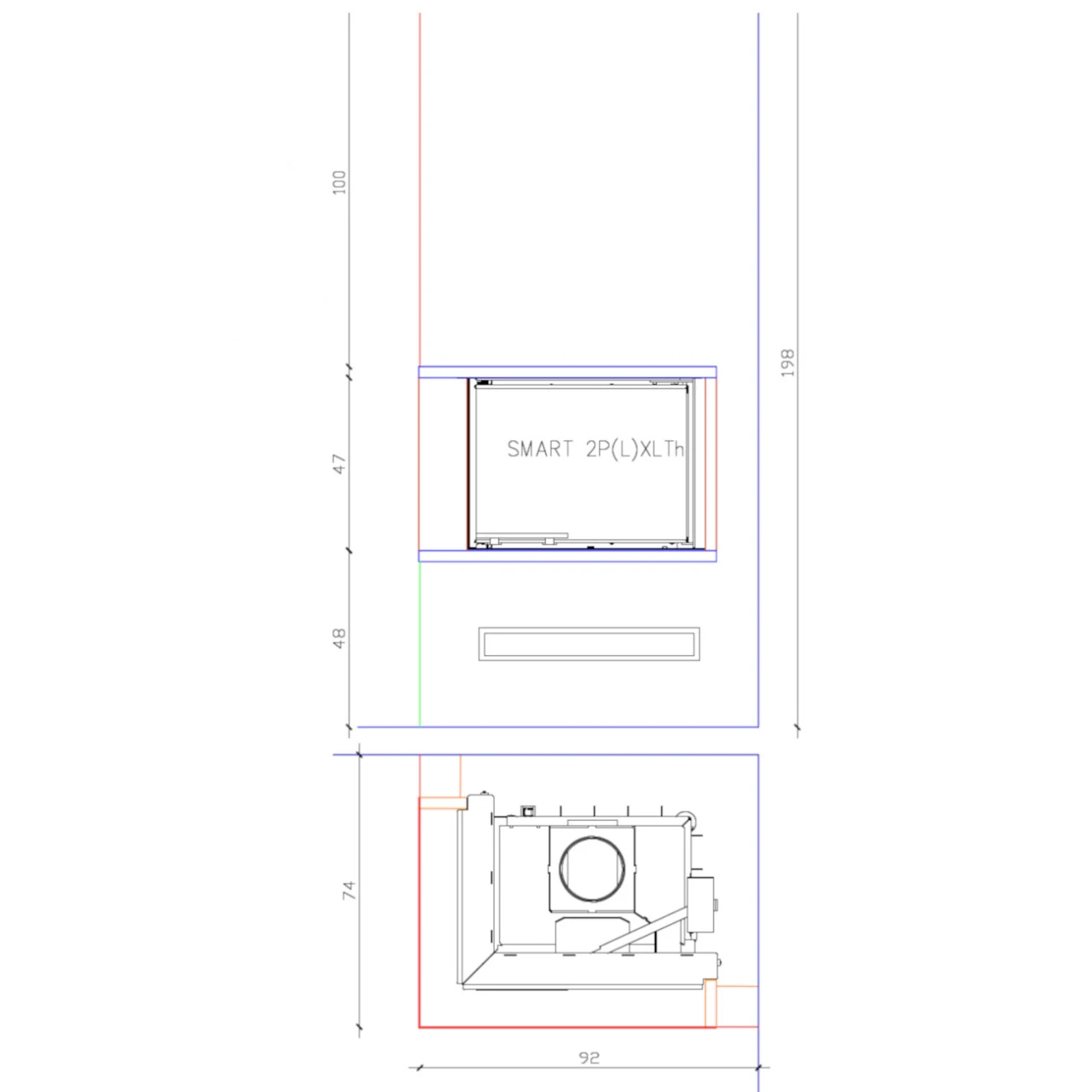 Imperial Medium Plus Kaminbausatz Smart 6kW Eckkamin Links 10 Imperial Medium Plus Kaminbausatz Smart 6kW Eckkamin Links – Bild 8