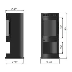 Incoza IV Ethanolkamin Kaminofen Schwarz -Derofenfuchs Verkäufe incoza4 schwarz ethanol kamin kaminofen masse 1280x1280