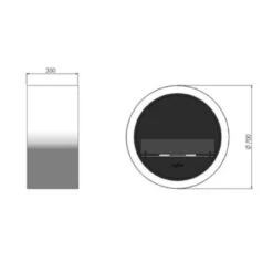 Incyrcle Wall Schwarz Ethanolkamin -Derofenfuchs Verkäufe incyrcle wall ethanol kamin kaminofen masse 1280x1280