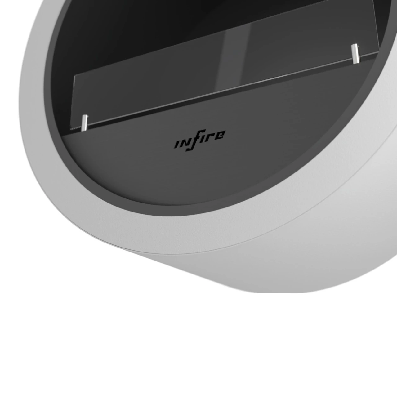 Incyrcle Wall Weiß Ethanolkamin 7 Incyrcle Wall Weiß Ethanolkamin – Bild 5