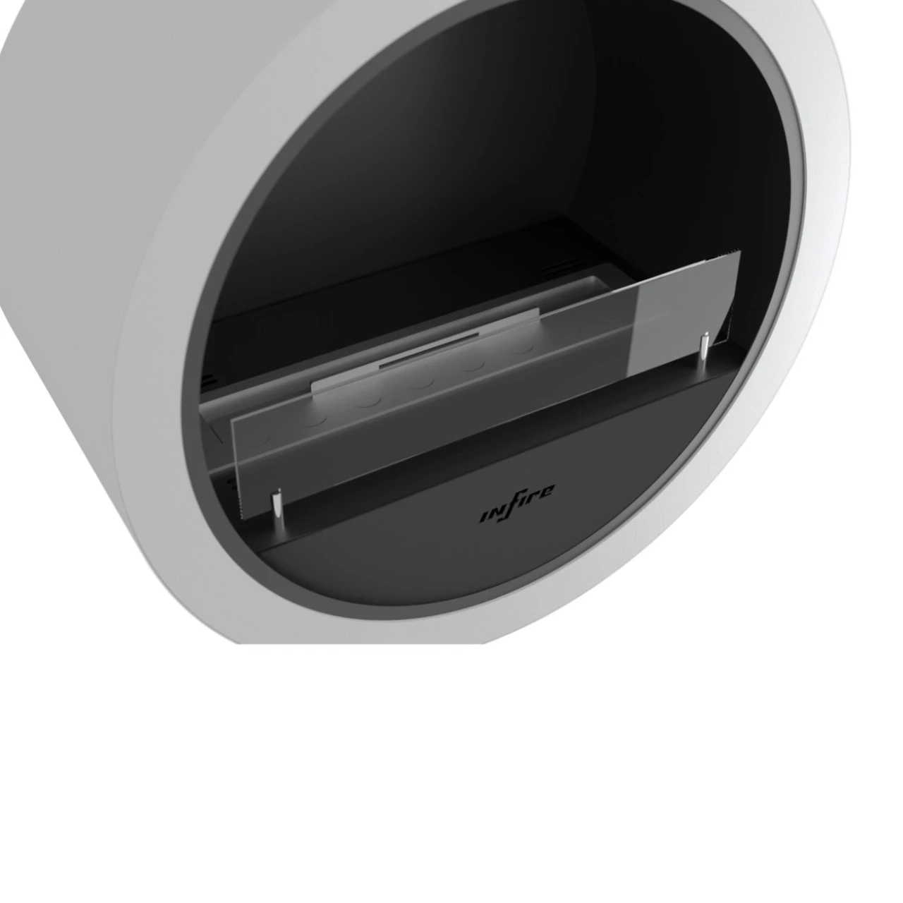 Incyrcle Wall Weiß Ethanolkamin 8 Incyrcle Wall Weiß Ethanolkamin – Bild 6