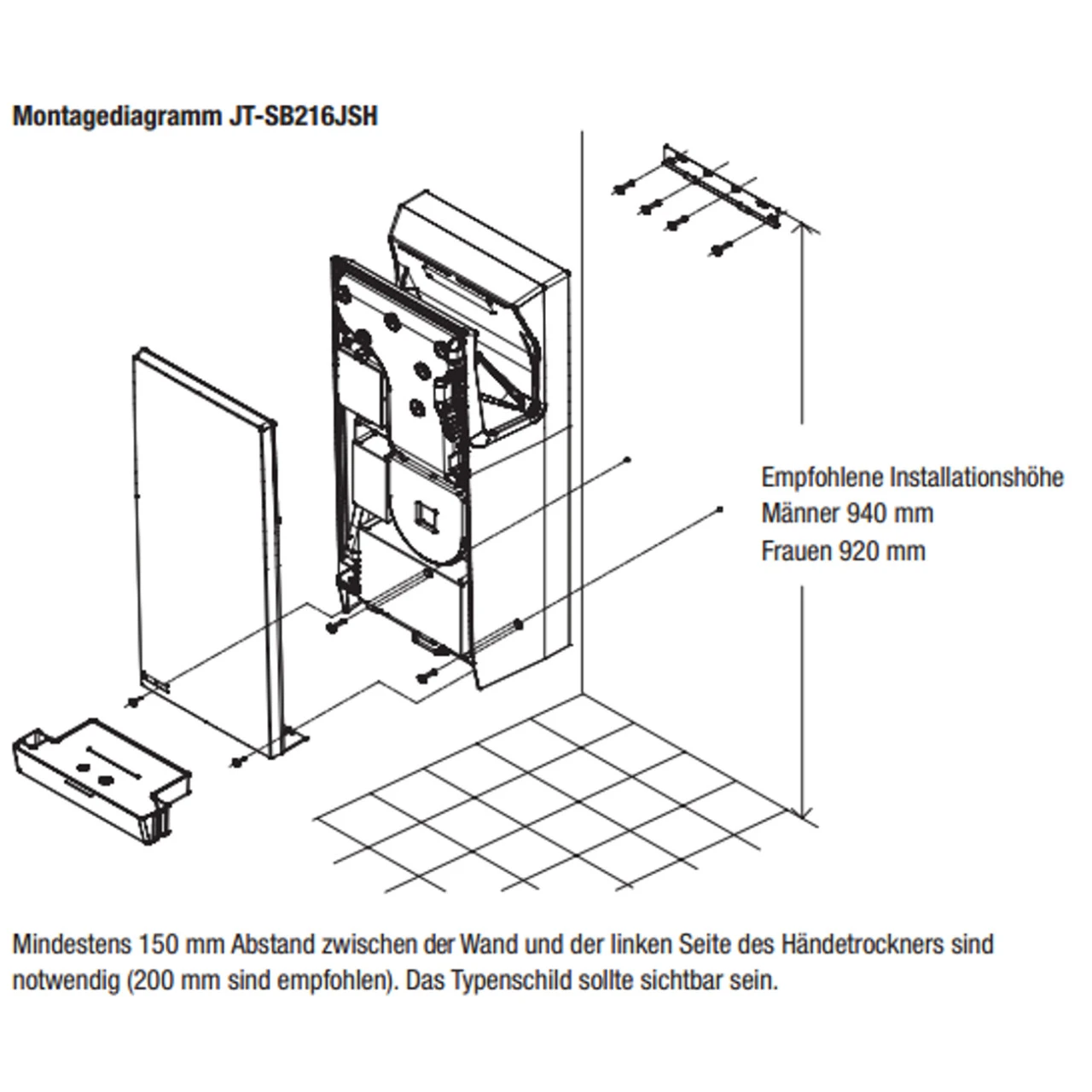 Mitsubishi Electric Jet Towel Slim Händetrockner Silber 12 Mitsubishi Electric Jet Towel Slim Händetrockner Silber – Bild 10