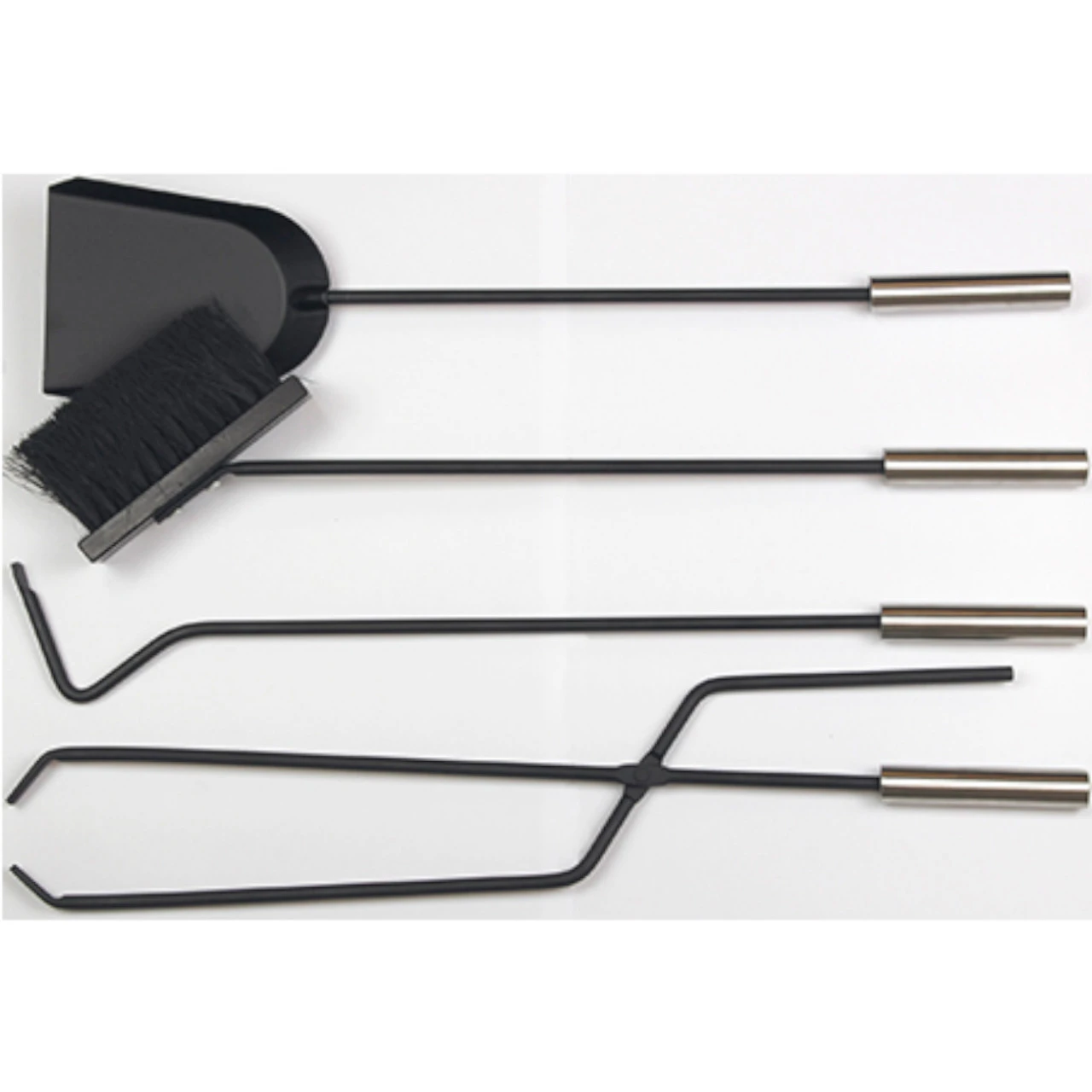 B-Ware HTT860 Kaminbesteck Edelstahl - 5 Teilig 4 B-Ware HTT860 Kaminbesteck Edelstahl - 5 Teilig – Bild 2