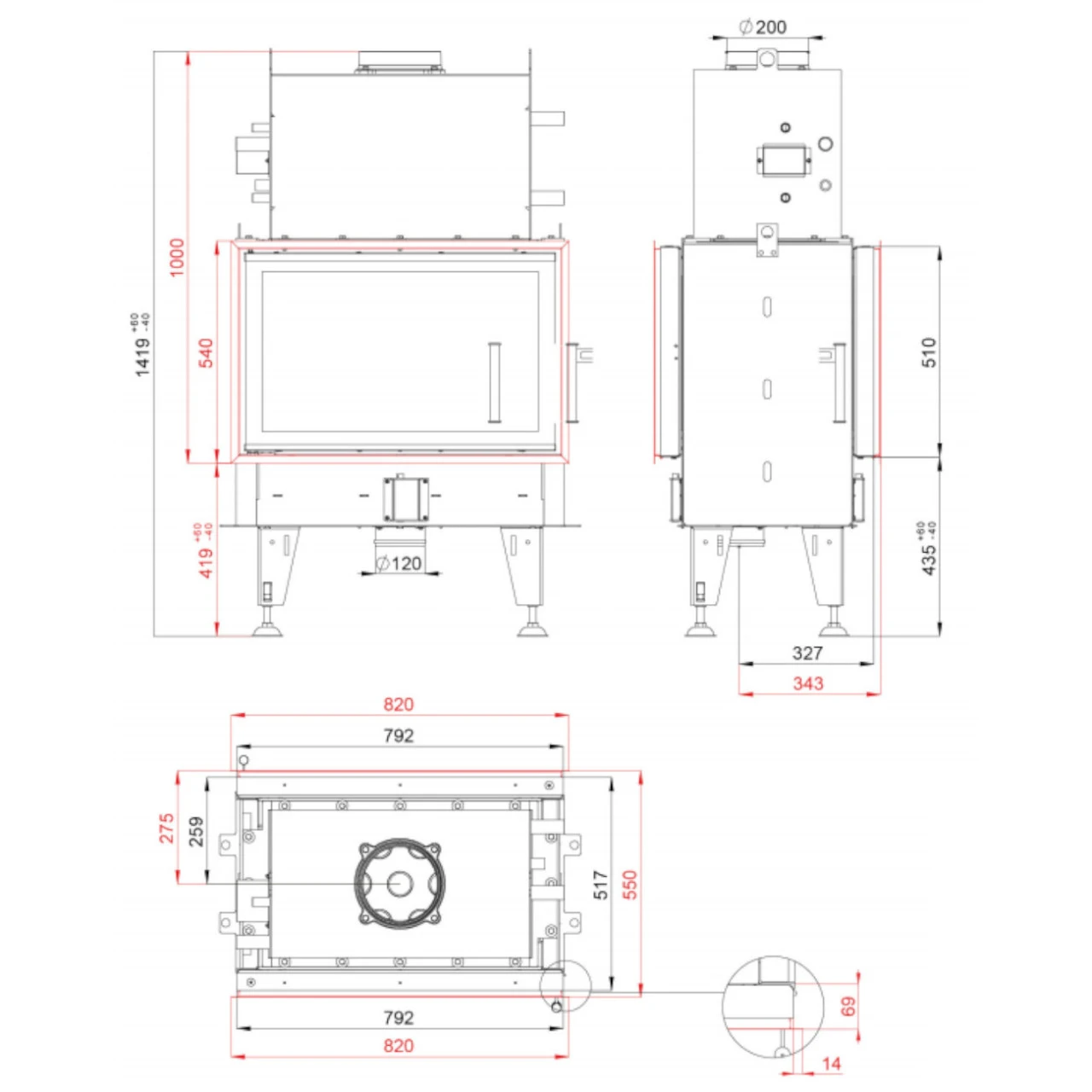 Aquatic Twin 8 Wasser Tunnel-Kamineinsatz 14kW 7 Aquatic Twin 8 Wasser Tunnel-Kamineinsatz 14kW – Bild 5