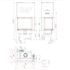 Feel V7CL Eck-Kamineinsatz 7kW Für Niedrigenergiehäuser -Derofenfuchs Verkäufe kamineinsatz feel v7cl masse 1280x1280