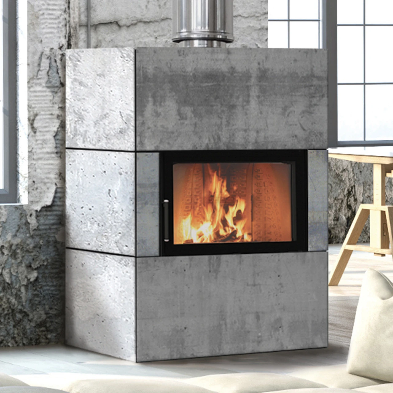 Feel 7 Kamineinsatz 7kW Für Niedrigenergiehäuser 4 Feel 7 Kamineinsatz 7kW Für Niedrigenergiehäuser – Bild 2