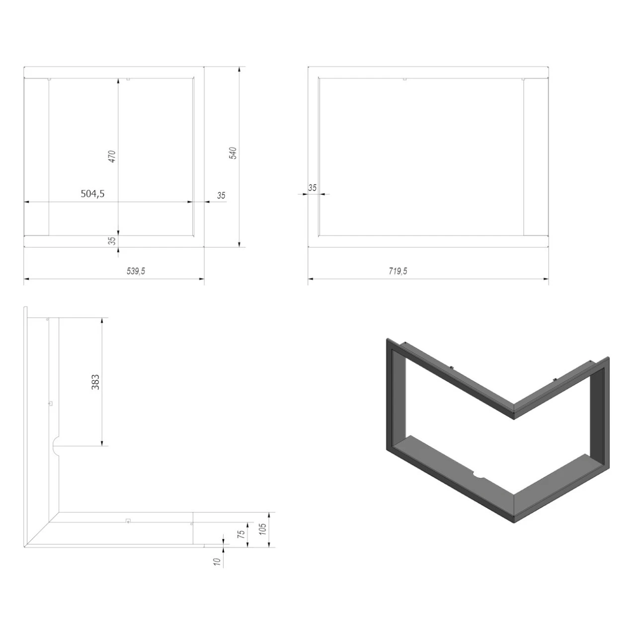 Eck-Kamineinsatz VNP Rechts 9kW Mit Hebetür 17 Eck-Kamineinsatz VNP Rechts 9kW Mit Hebetür – Bild 15