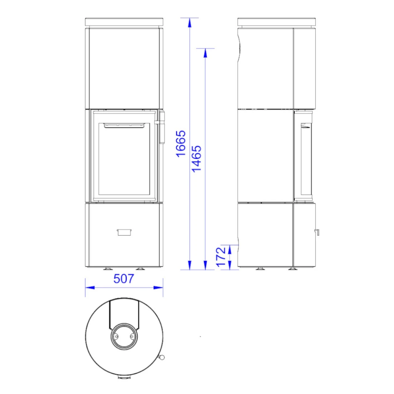 Solitherm Thermotte Speicher-Kaminofen Natur 6kW DIBT 8 Solitherm Thermotte Speicher-Kaminofen Natur 6kW DIBT – Bild 6