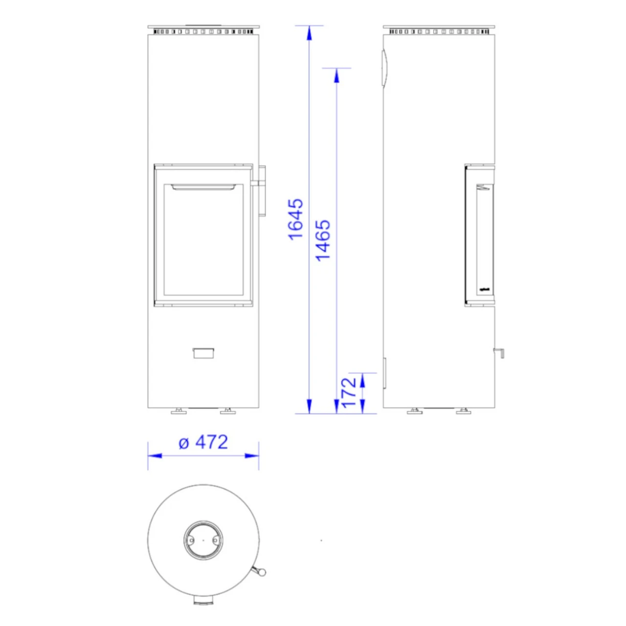 Solitherm Speicher-Kaminofen Corten-Stahl 6kW DIBT 10 Solitherm Speicher-Kaminofen Corten-Stahl 6kW DIBT – Bild 8