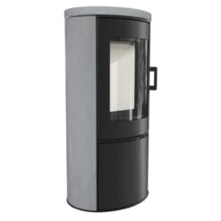 Koza AB/S/DR/BC Kaminofen Schwarz Beton Grau 8 KW -Derofenfuchs Verkäufe kaminofen koza a s dr beton grau web3 1280x1280