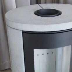 Koza AB/S/DR/BC Kaminofen Schwarz Beton Grau 8 KW -Derofenfuchs Verkäufe kaminofen koza a s dr beton grau web4 1280x1280