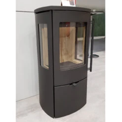 Mondo 3G Panorama Kaminofen Schwarz 5kW -Derofenfuchs Verkäufe kaminofen mondo 3g messe1 1280x1280