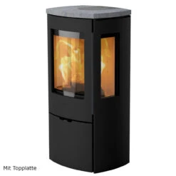 Mondo 3G Panorama Kaminofen Schwarz 5kW -Derofenfuchs Verkäufe kaminofen mondo 3g toplatte 1280x1280