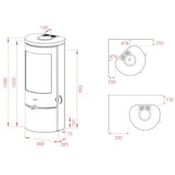 Prestige Basic Speckstein Kaminofen Schwarz 5kW -Derofenfuchs Verkäufe kaminofen prestige basic stein masse 1280x1280 1