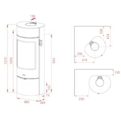 Prestige Magic 40 Kaminofen 5kW -Derofenfuchs Verkäufe kaminofen prestige magic40 masse 1280x1280