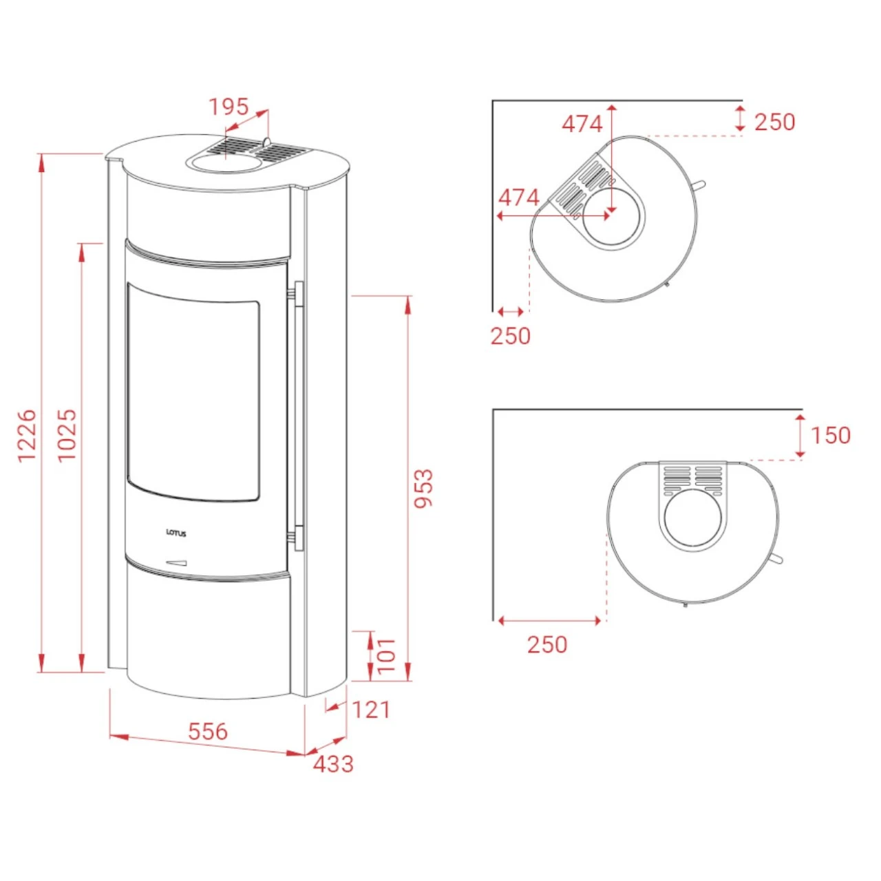 Prestige MST Speicher-Kaminofen 5kW Schwarz 4 Prestige MST Speicher-Kaminofen 5kW Schwarz – Bild 2