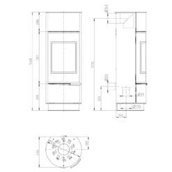 Atika Steel Kaminofen Schwarz 7kW -Derofenfuchs Verkäufe kaminofen atika steel masse 1280x1280