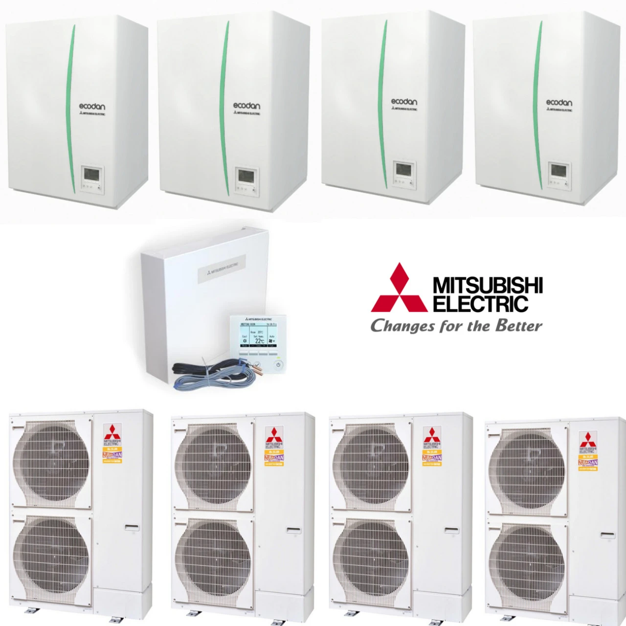 Zubadan Inverter Mit Hydromodul Kaskade Set Mit 92 Kw - Z 4.23 Heizen 3 Zubadan Inverter Mit Hydromodul Kaskade Set Mit 92 Kw - Z 4.23 Heizen