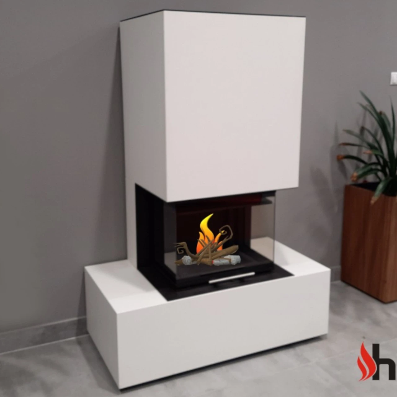Panorama Keramik Kaminbausatz Mit Bank 3XLTH 6kW 6 Panorama Keramik Kaminbausatz Mit Bank 3XLTH 6kW – Bild 4