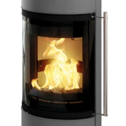 Akono Midi 180° Panorama Kaminofen 7kW Gussgrau -Derofenfuchs Verkäufe koppe akono midi gussgrau mitte 1280x1280