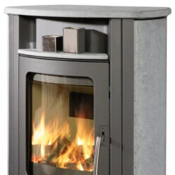 Caron Aqua Wasser Kaminofen 7+3 KW Gussgrau Mit Serpentinstein -Derofenfuchs Verkäufe koppe caron aqua serpentino gussgrau oben 1280x1280