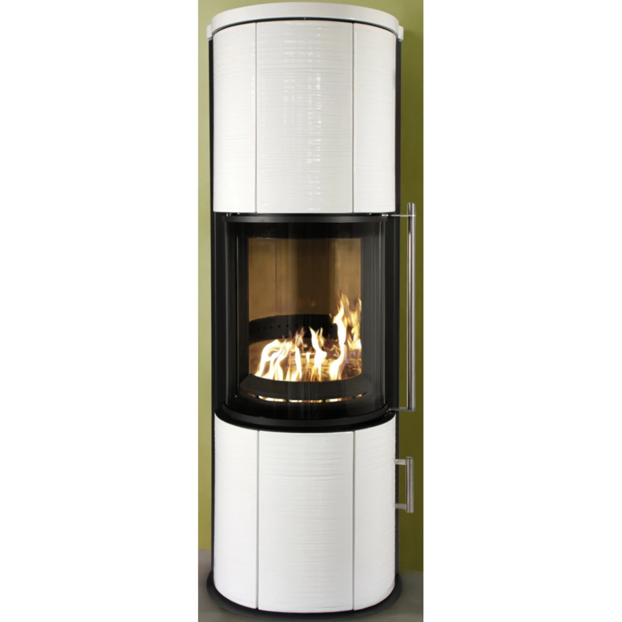 Nexus Aqua 180° Panorama Wasser Kaminofen 7+4 KW Weiß Kacheln 3 Nexus Aqua 180° Panorama Wasser Kaminofen 7+4 KW Weiß Kacheln – Bild 2