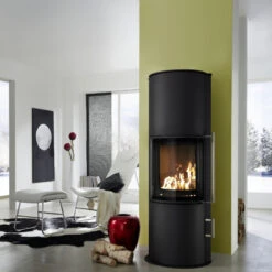 Nexus Aqua 180° Panorama Wasser Kaminofen 7+4 KW Schwarz