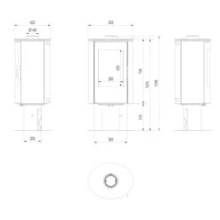 Koza AB/S/N/O/K Drehbarer Kaminofen 8kW Schwarze Kacheln 21 Koza AB/S/N/O/K Drehbarer Kaminofen 8kW Schwarze Kacheln -Derofenfuchs Verkäufe koza b s no web kaminofen masse 1280x1280 2