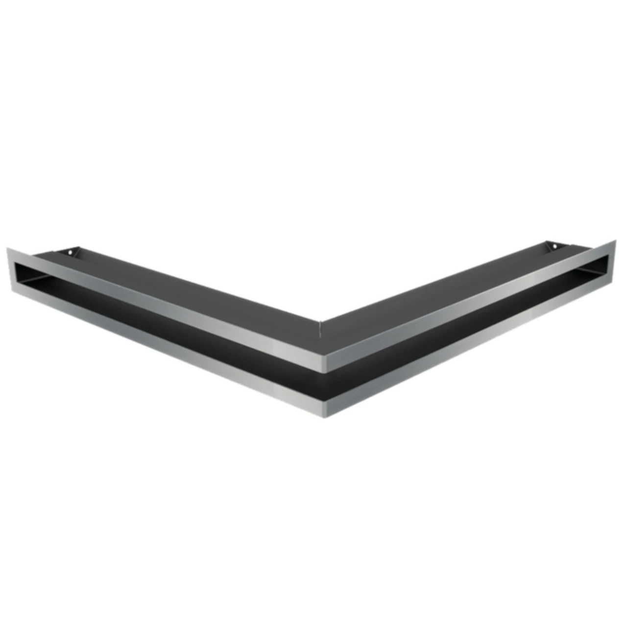 Eckluftleiste LUFT 56x56 Cm Geschliffenem Stahl 3 Eckluftleiste LUFT 56x56 Cm Geschliffenem Stahl