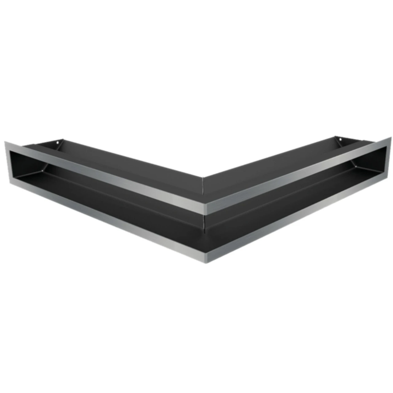 Eckluftleiste LUFT 56x56 Cm Geschliffenem Stahl 4 Eckluftleiste LUFT 56x56 Cm Geschliffenem Stahl – Bild 2