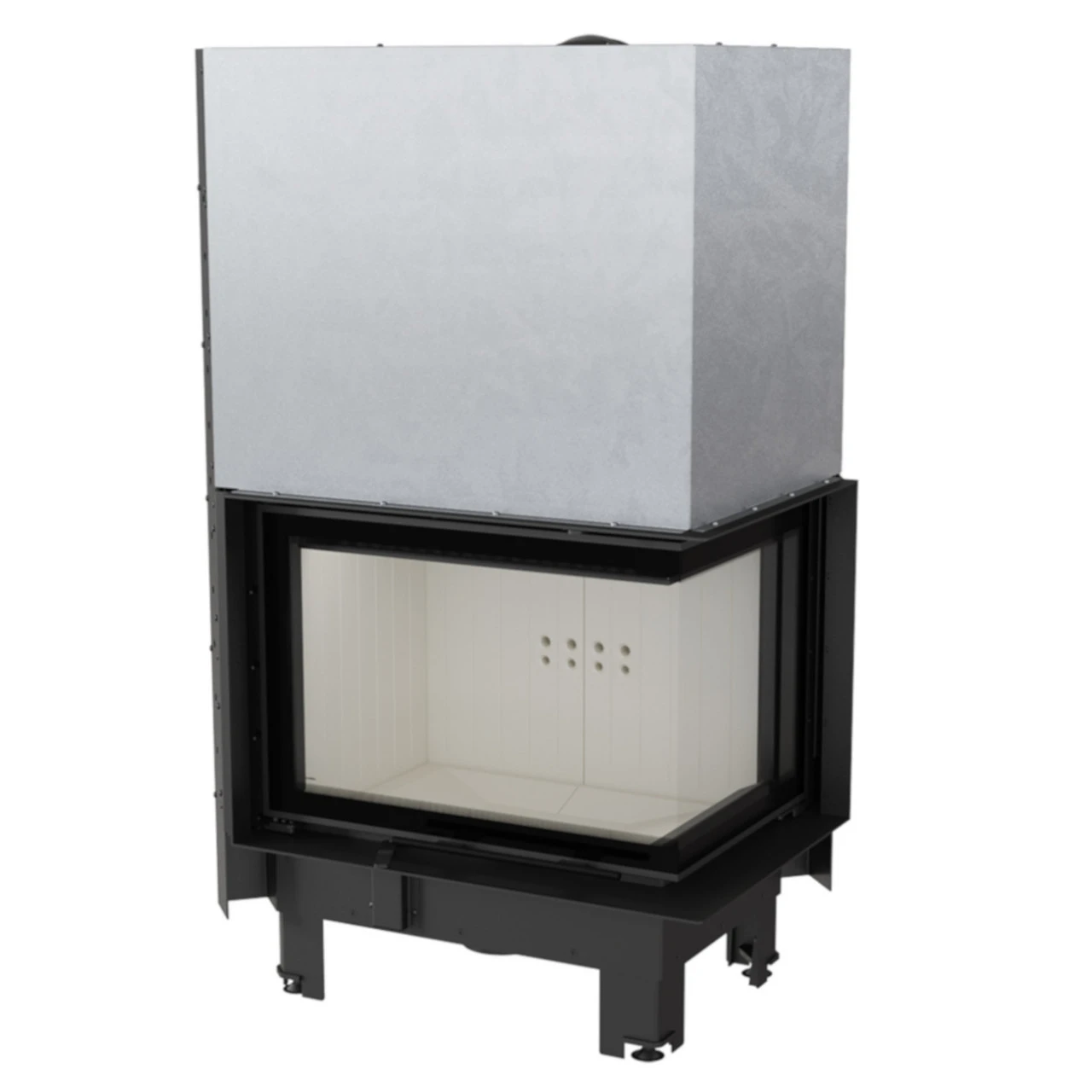 MBZ13 Warmluft Kamineinsatz Rechtsverglast 13kW Hebetür 3 MBZ13 Warmluft Kamineinsatz Rechtsverglast 13kW Hebetür