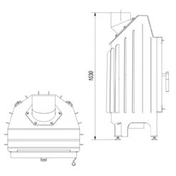 Blanka 8 Warmluft Kamineinsatz 8kW 20 Blanka 8 Warmluft Kamineinsatz 8kW -Derofenfuchs Verkäufe kratki blanka 8 masse1 1280x1280