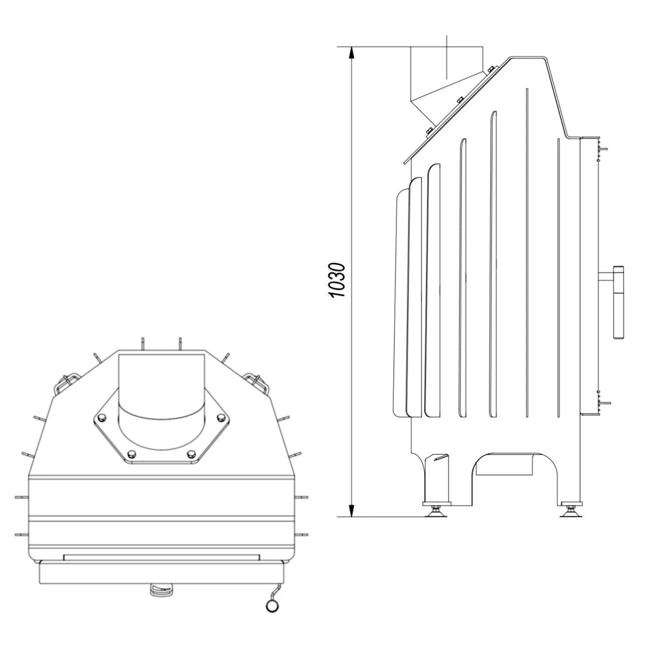 Blanka 8 Warmluft Kamineinsatz 8kW 10 Blanka 8 Warmluft Kamineinsatz 8kW – Bild 8