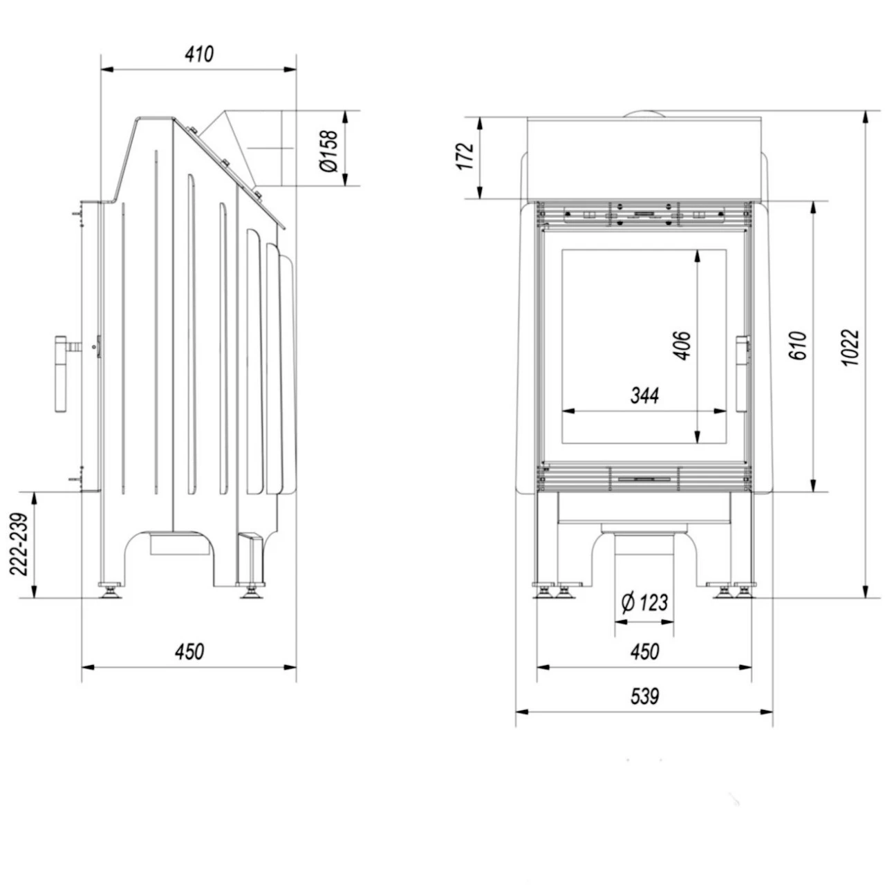 Blanka 8 Warmluft Kamineinsatz 8kW 9 Blanka 8 Warmluft Kamineinsatz 8kW – Bild 7