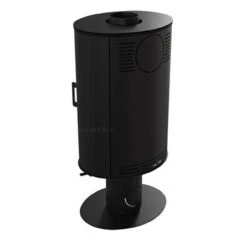 Koza AB/S/N/Glass Kaminofen 8kW Schwarz Designglasscheibe -Derofenfuchs Verkäufe kratki kosa ab s n glass hinten 1280x1280