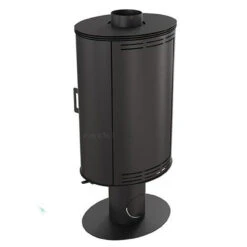 Koza AB/S/NO/Glass Drehbarer Kaminofen 8kW -Derofenfuchs Verkäufe kratki koza ab s n glass 360 hinten 1280x1280