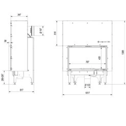 Nadia 12 Warmluft Kamineinsatz 12kW Mit Hebetür 20 Nadia 12 Warmluft Kamineinsatz 12kW Mit Hebetür -Derofenfuchs Verkäufe kratki nadia 12 hebet r masse2 1280x1280