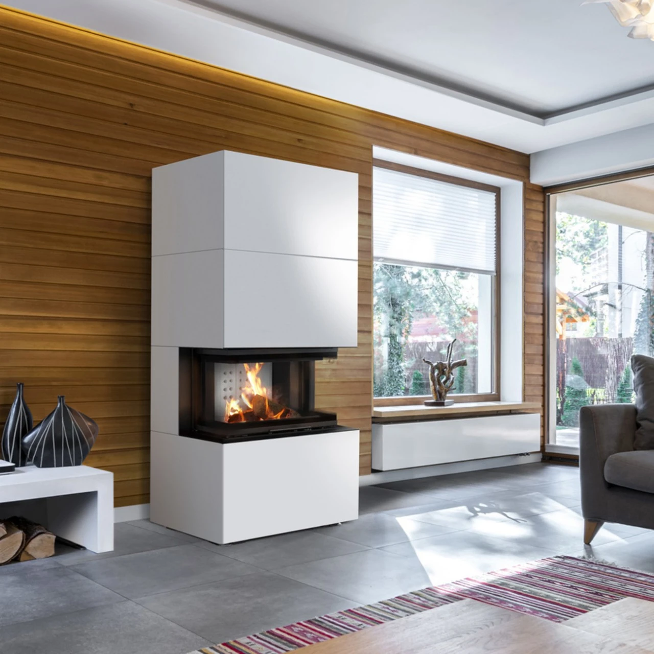 Easy Box NBC 7 Panorama Kaminbausatz Weiß 7kW 3 Easy Box NBC 7 Panorama Kaminbausatz Weiß 7kW