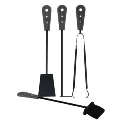 Nicad Designer Kaminbesteckset Und Holzkorb Schwarz -Derofenfuchs Verkäufe lara kaminbesteck schwarz k14 web2 1280x1280