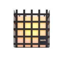 LED Würfel Lampe ELDUR Schwarz