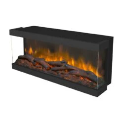 Disegno 3D S120 LED Elektrischer Wandkamin Schwarz -Derofenfuchs Verkäufe levico 90 led kamin elektrischer einbaukamin web3 1280x1280 7