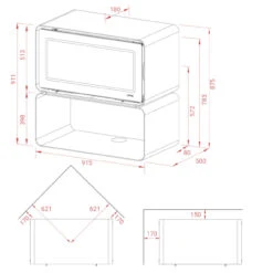 Living Cube Designer Kaminofen 7kW -Derofenfuchs Verkäufe lotus living cube weiss masse 1280x1280