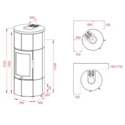 Maestro 1 Magic Speckstein Speicher-Kaminofen 6kW -Derofenfuchs Verkäufe lotus maestro 1 kaminofen masse 1280x1280