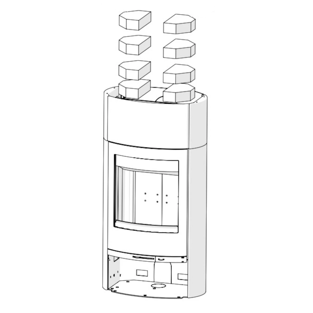 Jubilee 35M Indian Night Speicher-Kaminofen 7kW 6 Jubilee 35M Indian Night Speicher-Kaminofen 7kW – Bild 4