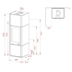 Beto 700M Magic Speckstein Speicher-Kaminbausatz 6kW -Derofenfuchs Verkäufe lotus beto700m kaminbausatz masse 1280x1280