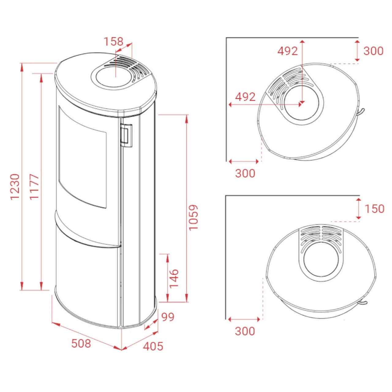 Liva 6S Sandstein Kaminofen 5kW 6 Liva 6S Sandstein Kaminofen 5kW – Bild 4