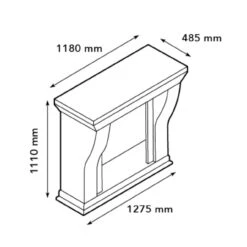 Louis Levico Vintage Weiß Klassischer LED Kamin -Derofenfuchs Verkäufe louis schwarz trivero70 led kamin elektrischer kamin masse 1280x1280 1